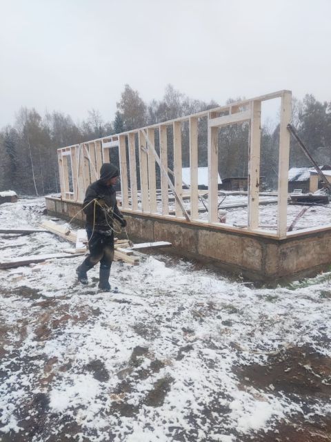 Bauarbeiten trotz Wintereinbruch